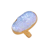 Alchemia Luminite Sugar Skull Adjustable Ring